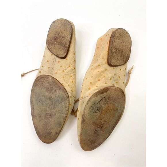 Joan and David Balletcore Leather Lace Up Dot Shoes Size 6 - Picture 4 of 9